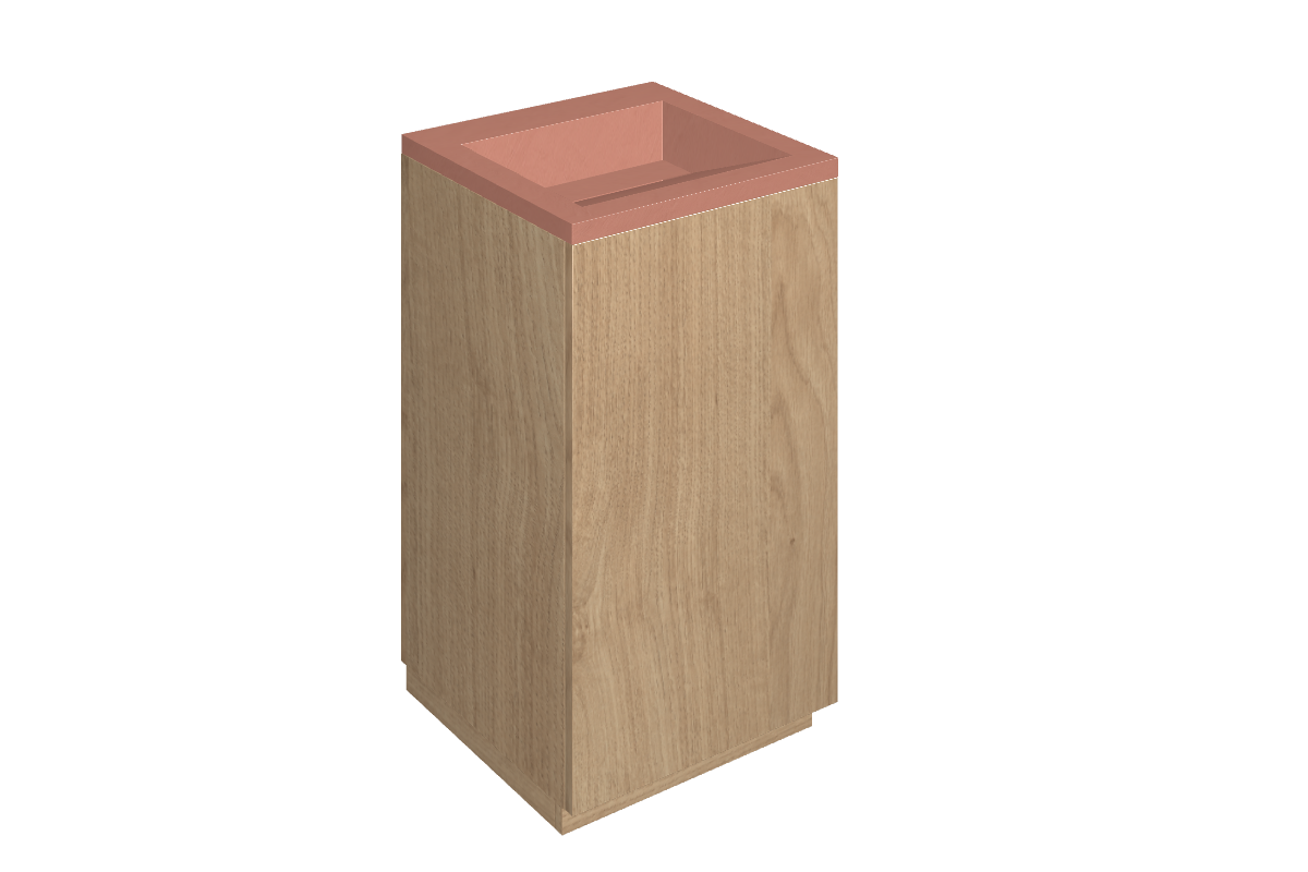 Cube Air Washbasin 50 Wood