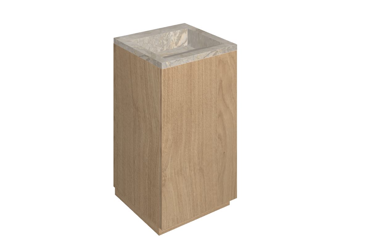 Cube Air Washbasin 50 Wood