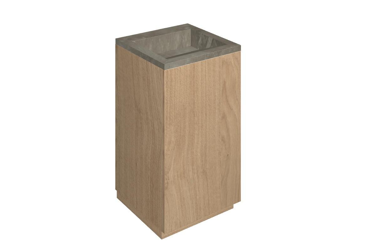 Cube Air Washbasin 50 Wood