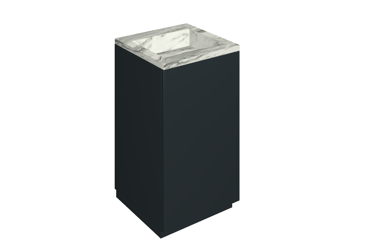 Cube Air Washbasin 50 Black