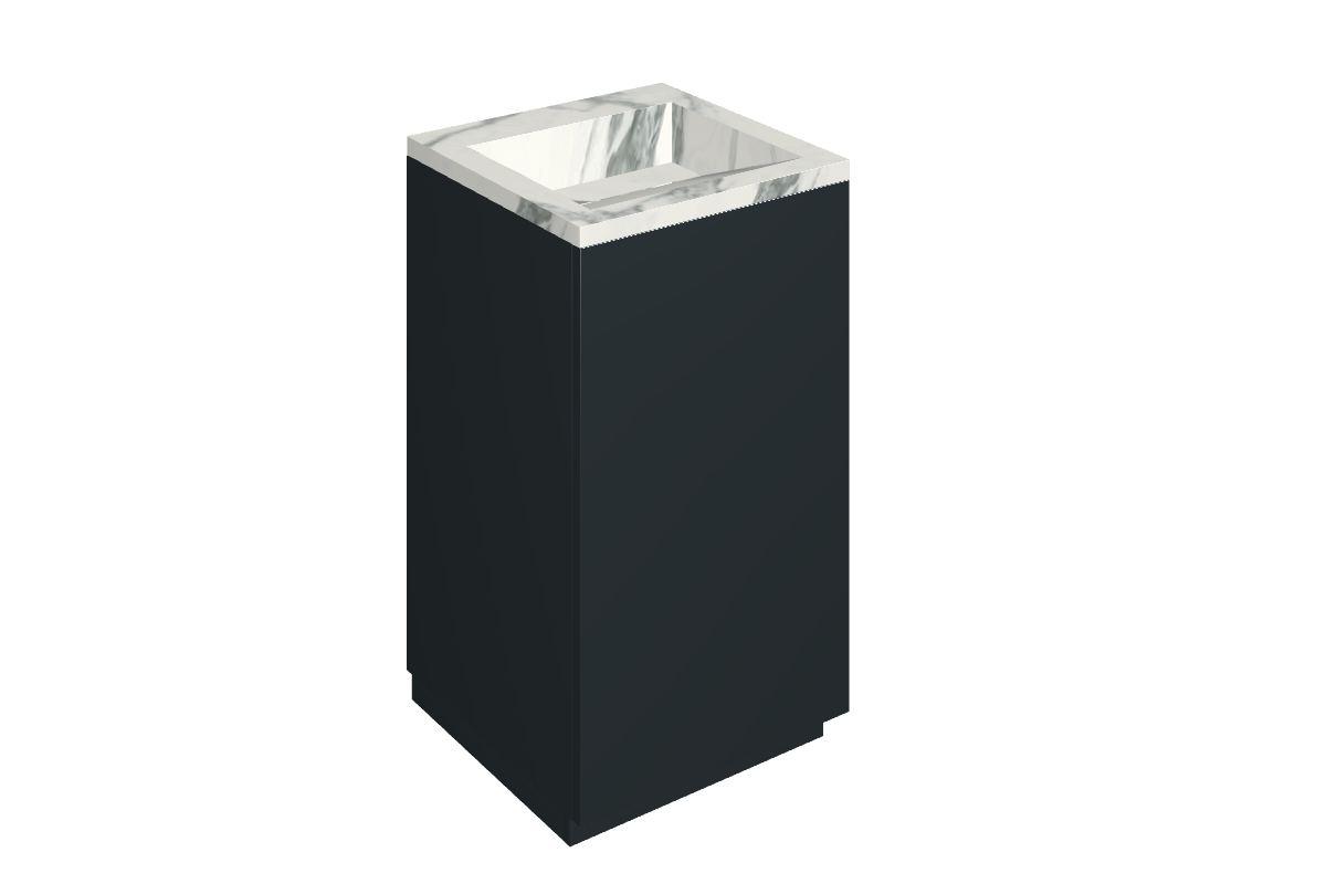 Cube Air Washbasin 50 Black