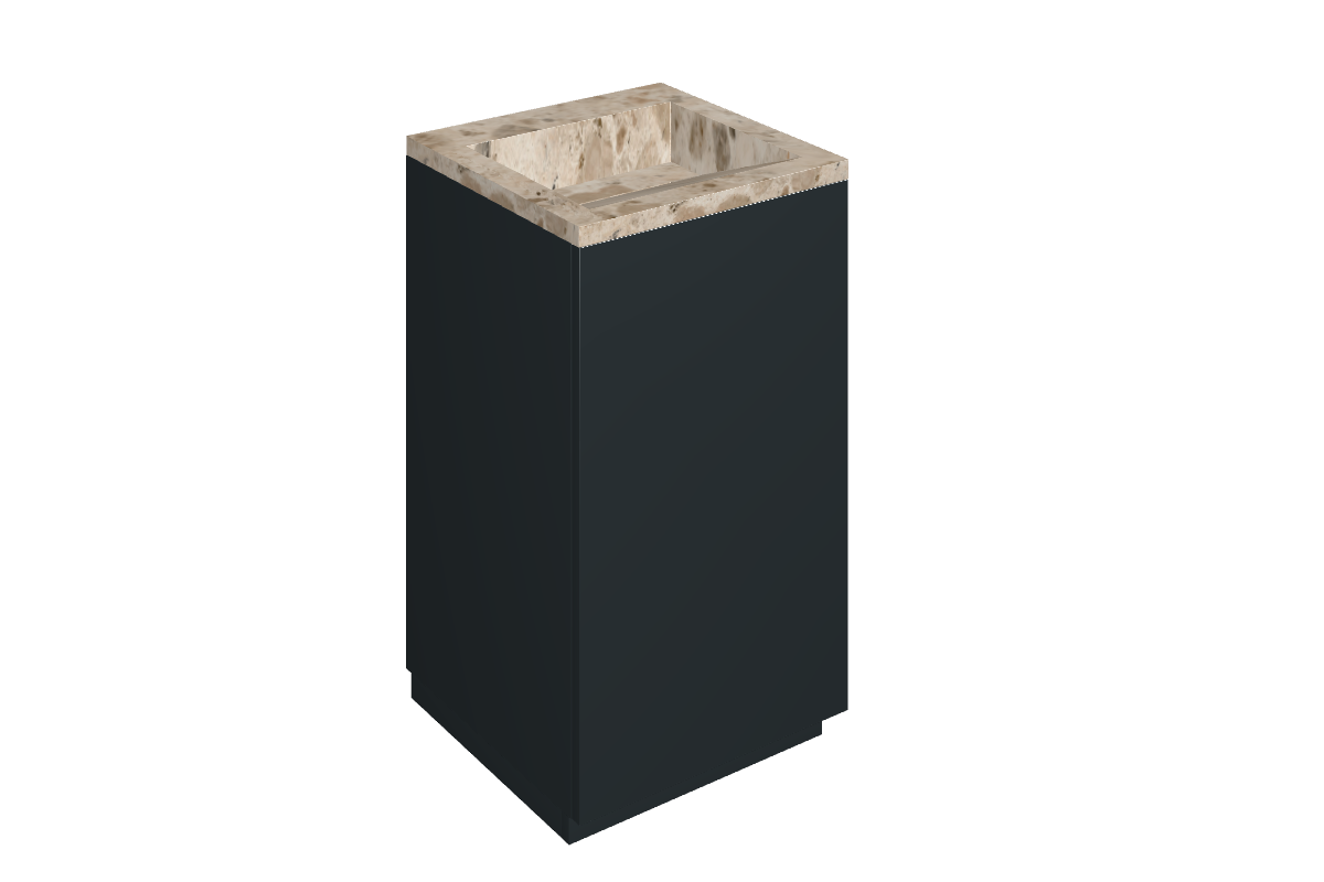 Cube Air Washbasin 50 Black