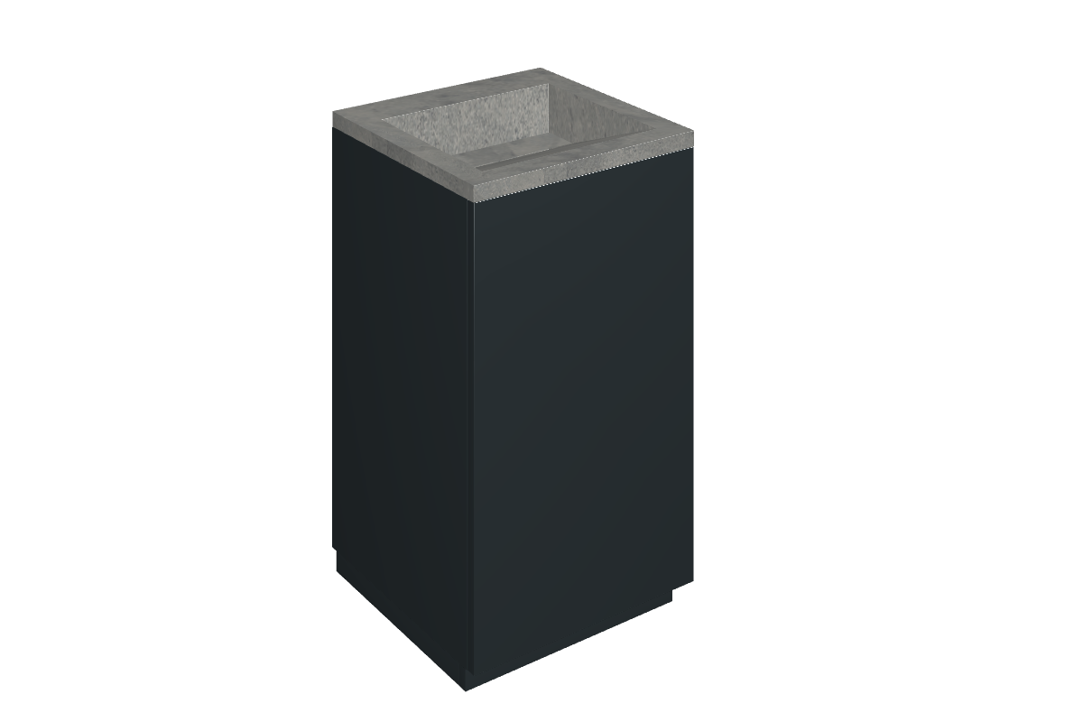 Cube Air Washbasin 50 Black